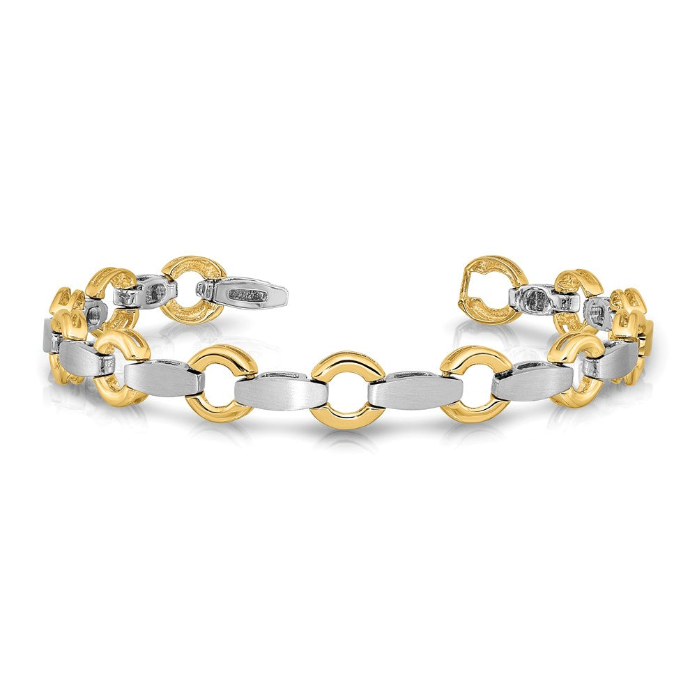 14k Two-tone Holds 13 Stones up to 2.5mm, Add-a-Diamond Bracelet