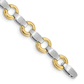 14k Two-tone Holds 13 Stones up to 2.5mm, Add-a-Diamond Bracelet