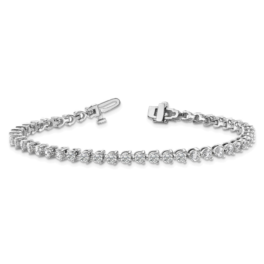 14k White Gold A Diamond Tennis Bracelet