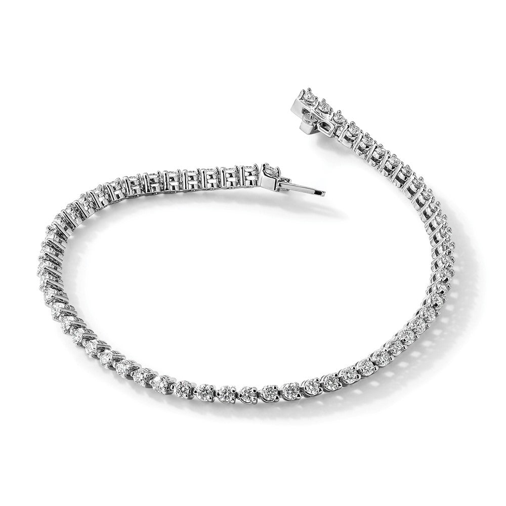 14k White Gold AA Diamond Tennis Bracelet