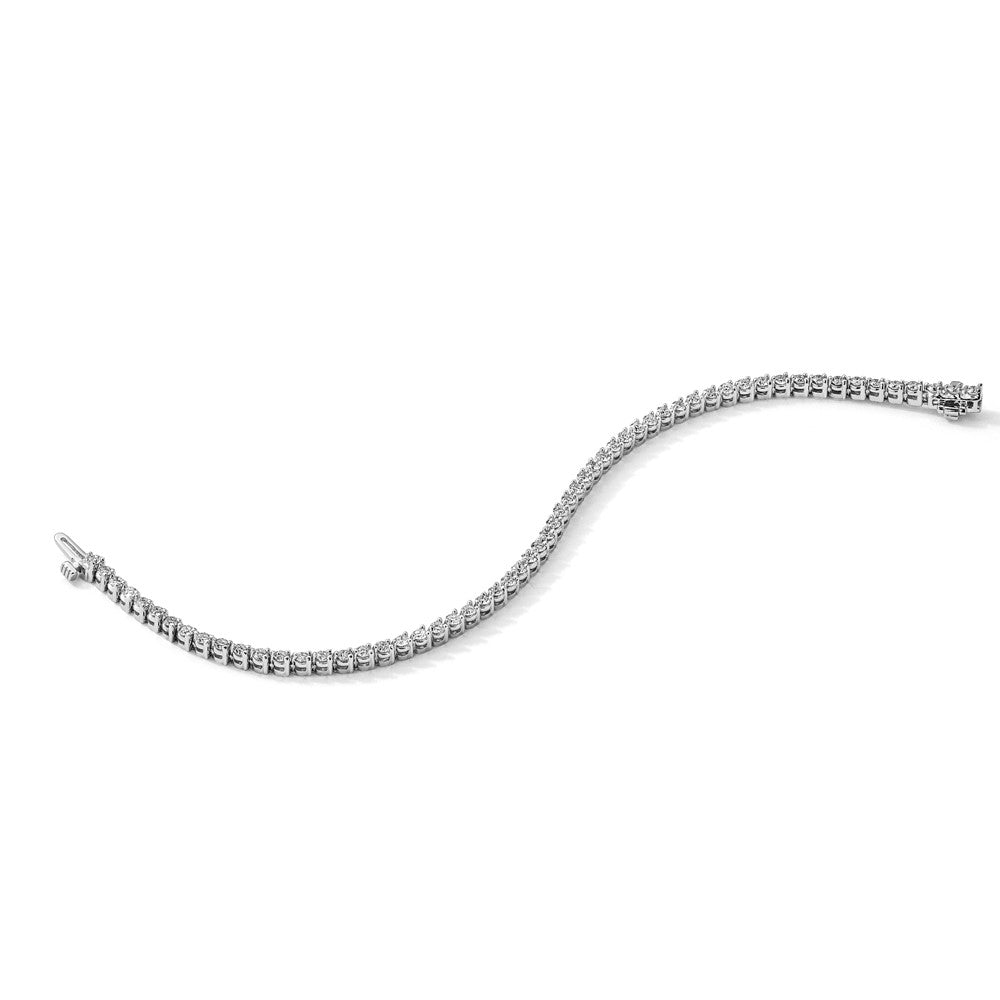 14k White Gold AA Diamond Tennis Bracelet