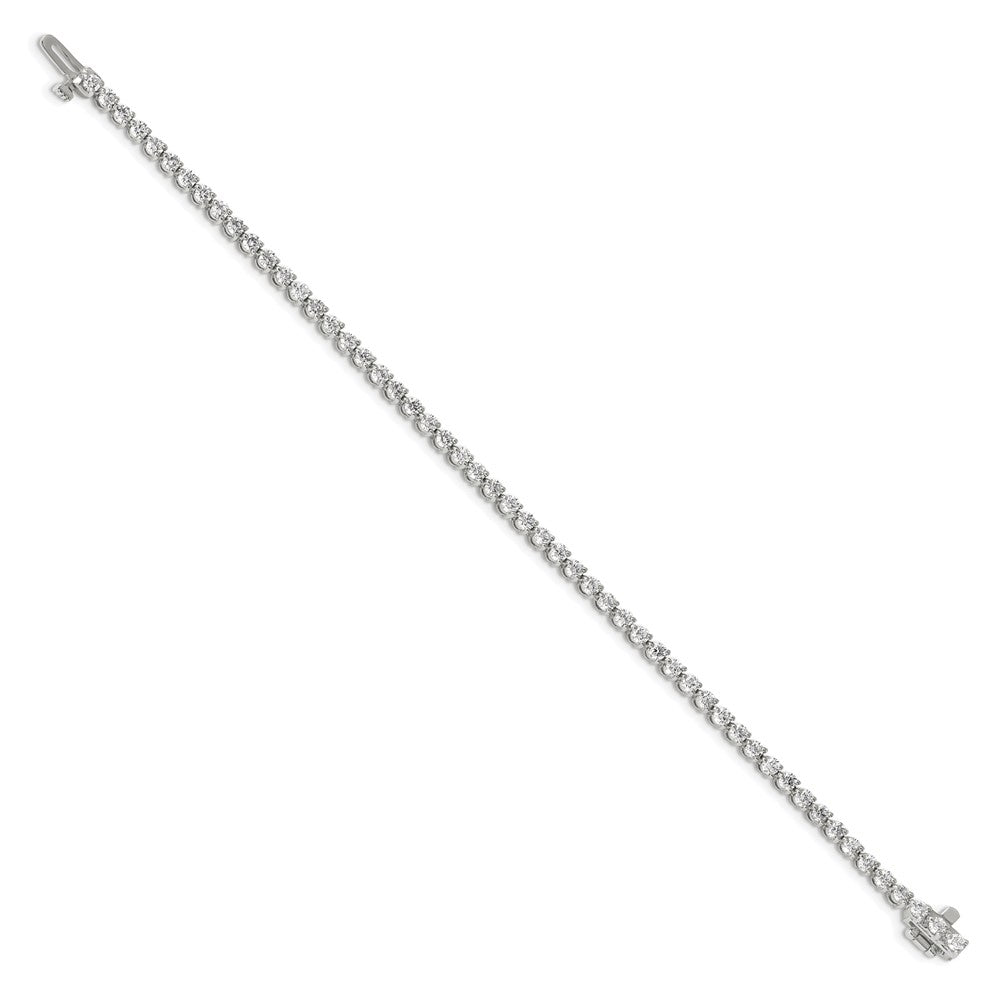 14k White Gold AA Diamond Tennis Bracelet