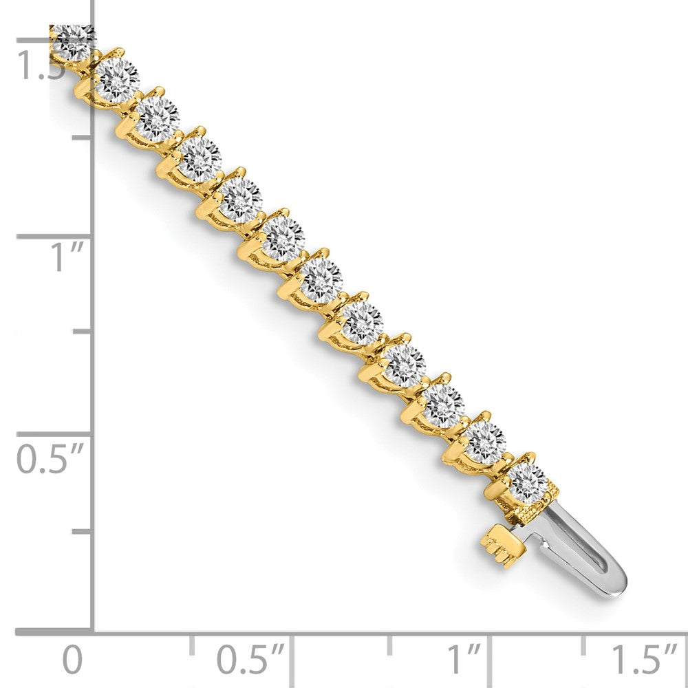 14k AAA Diamond Tennis Bracelet