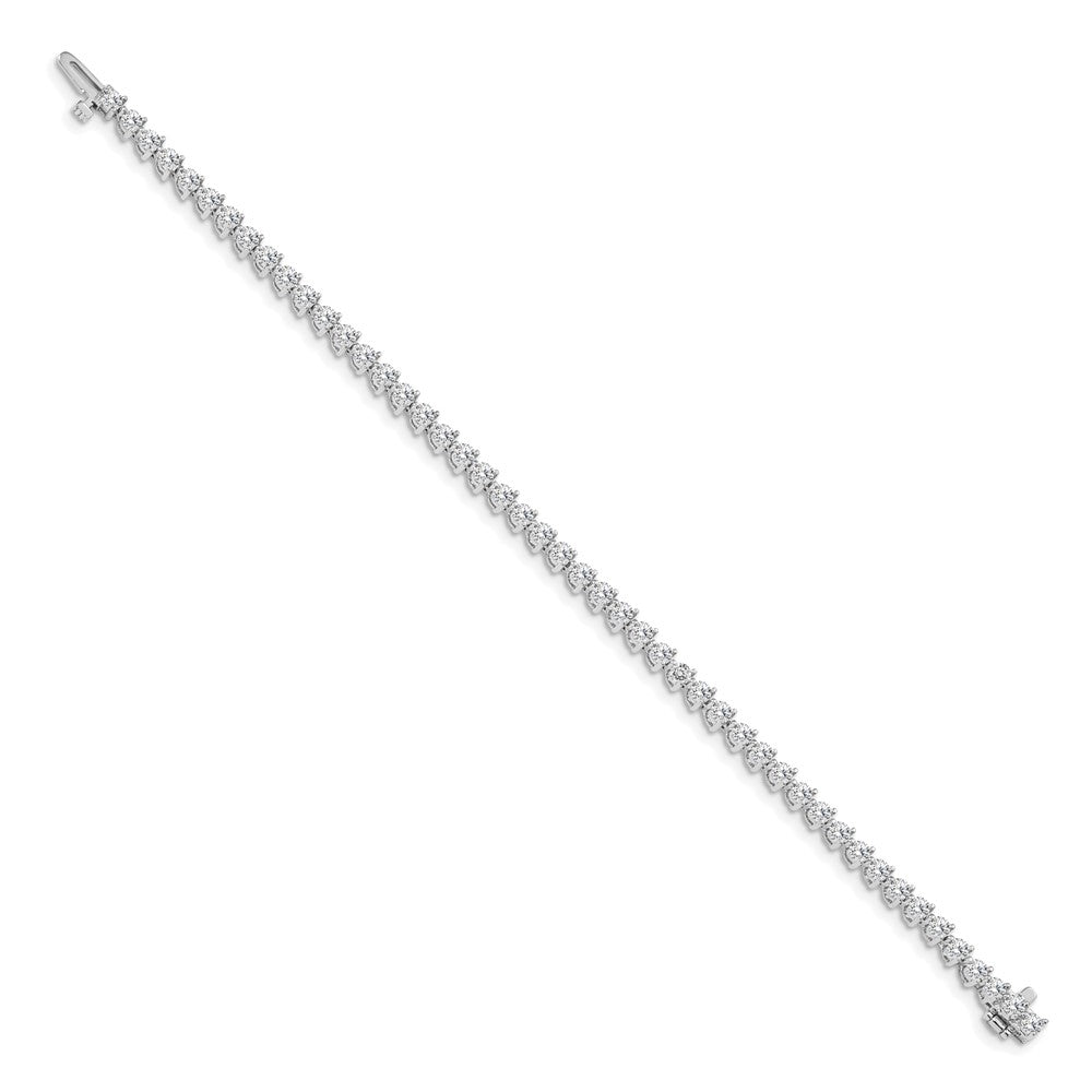14k White Gold A Diamond Tennis Bracelet