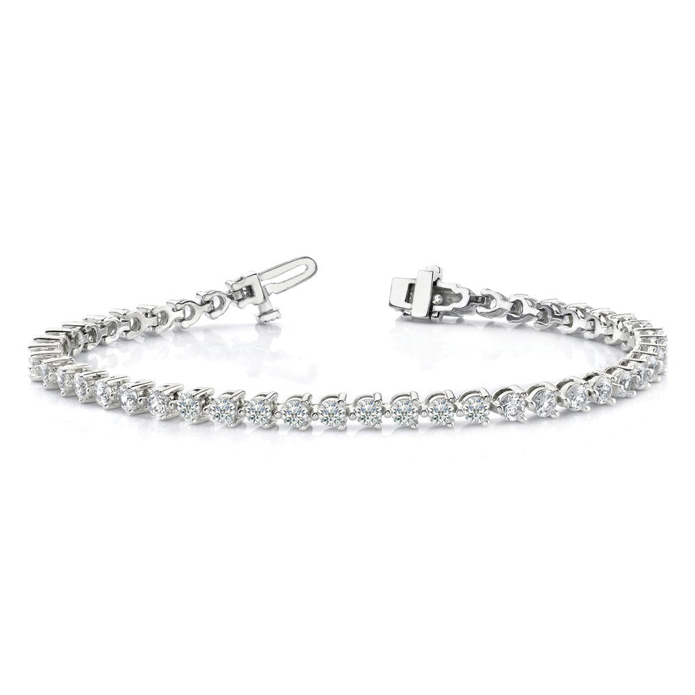 14k White Gold VS Diamond Tennis Bracelet