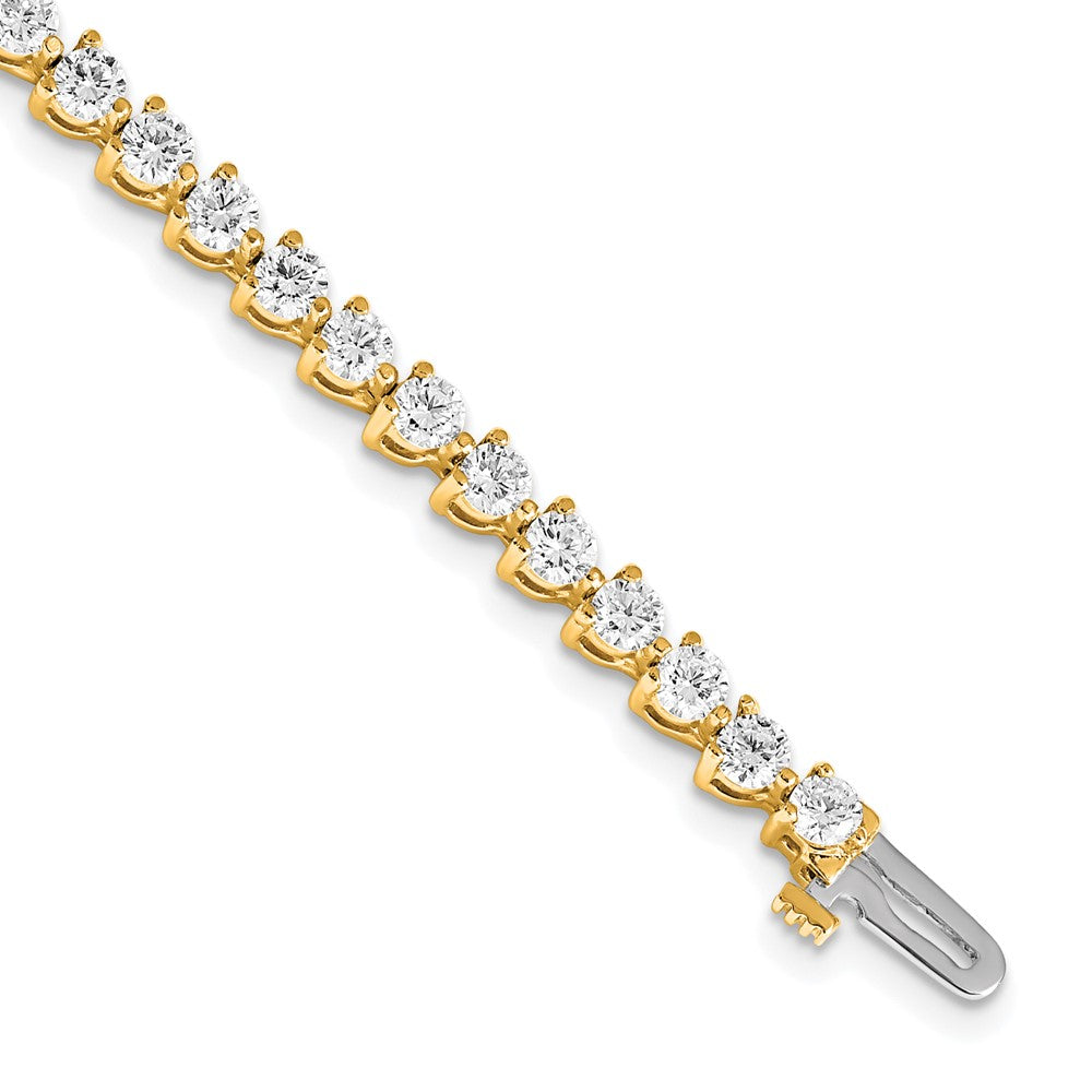 14k AAA Diamond Tennis Bracelet