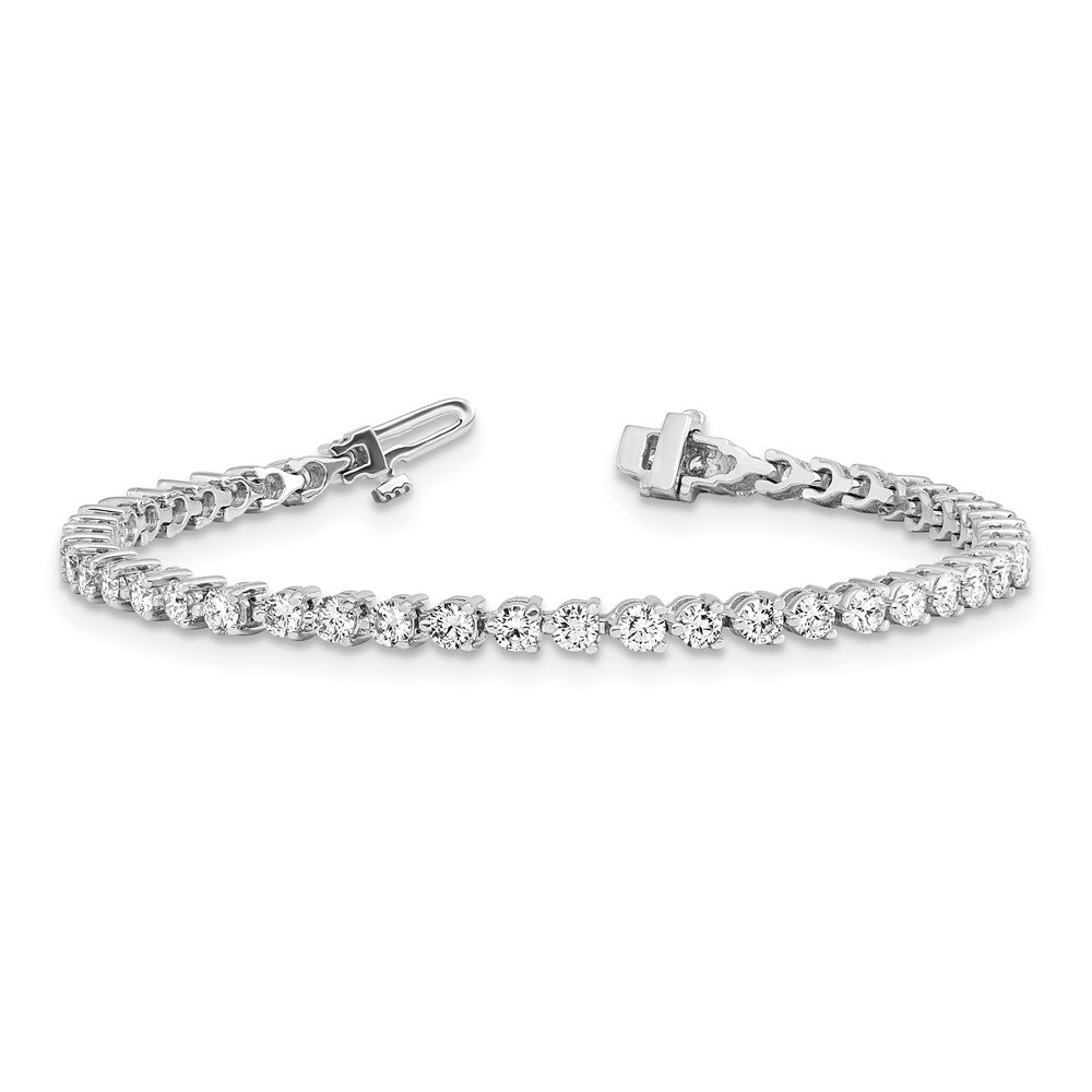 14k White Gold A Diamond Tennis Bracelet