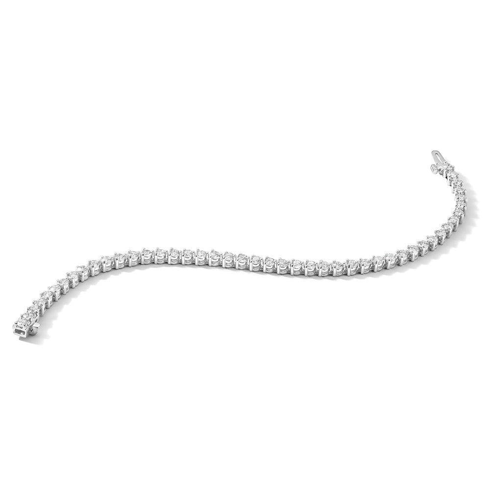 14k White Gold AA Diamond Tennis Bracelet