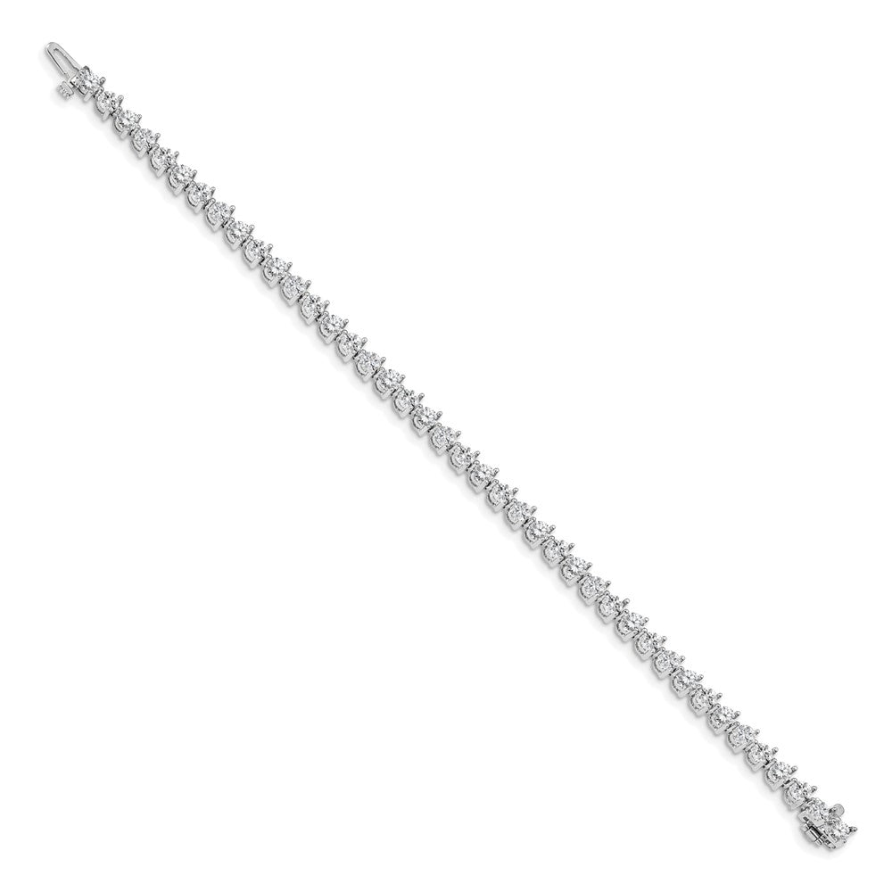 14k White Gold AAA Diamond Tennis Bracelet