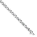 14k White Gold AAA Diamond Tennis Bracelet