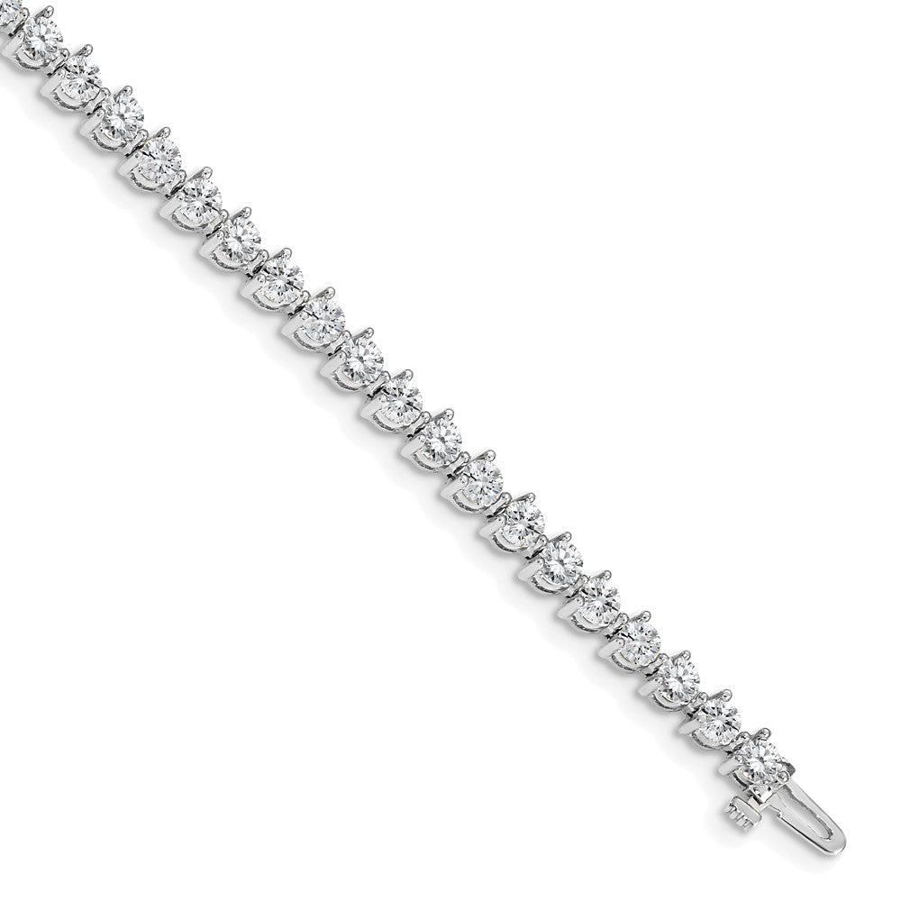 14k White Gold AAA Diamond Tennis Bracelet