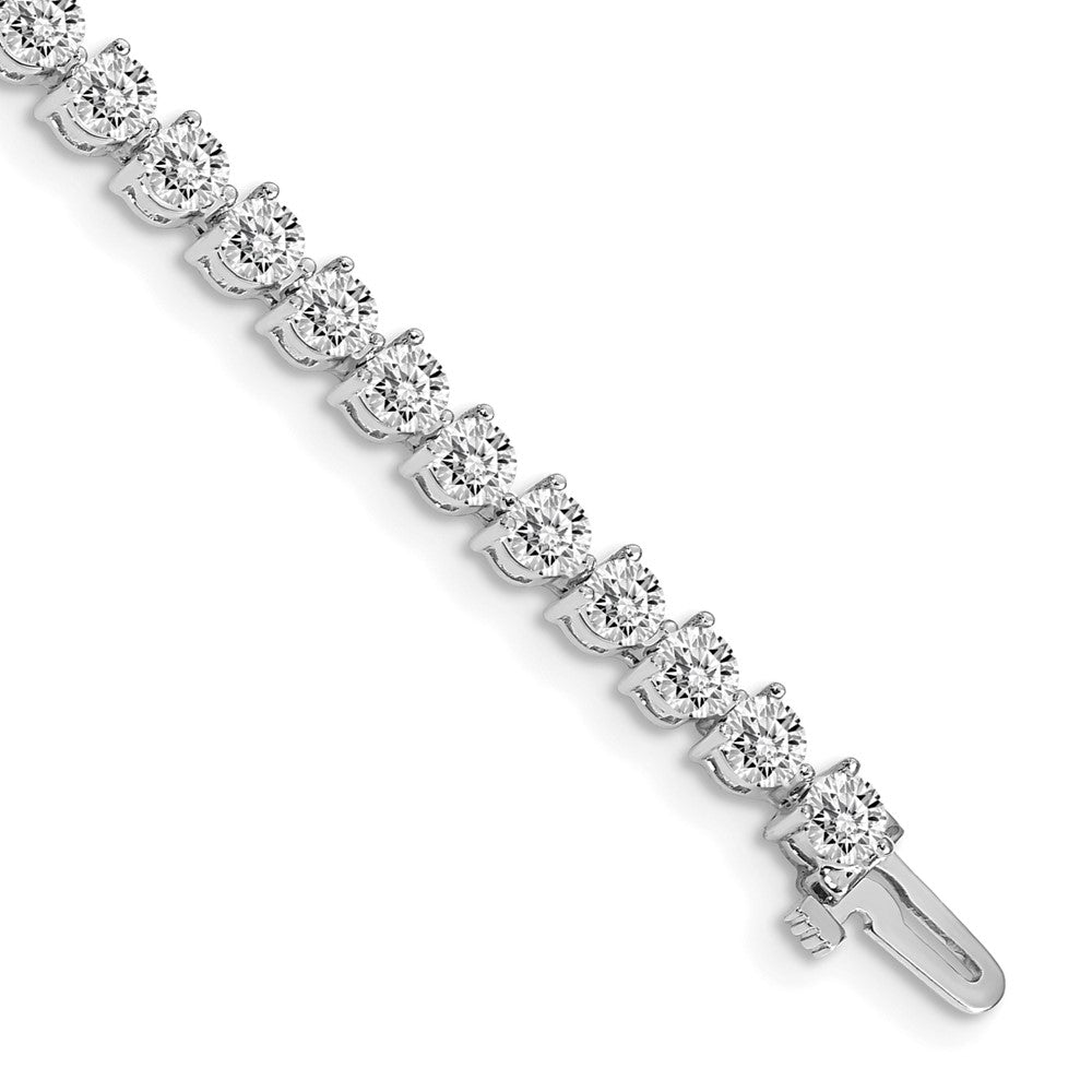 14k White Gold AAA Diamond Tennis Bracelet