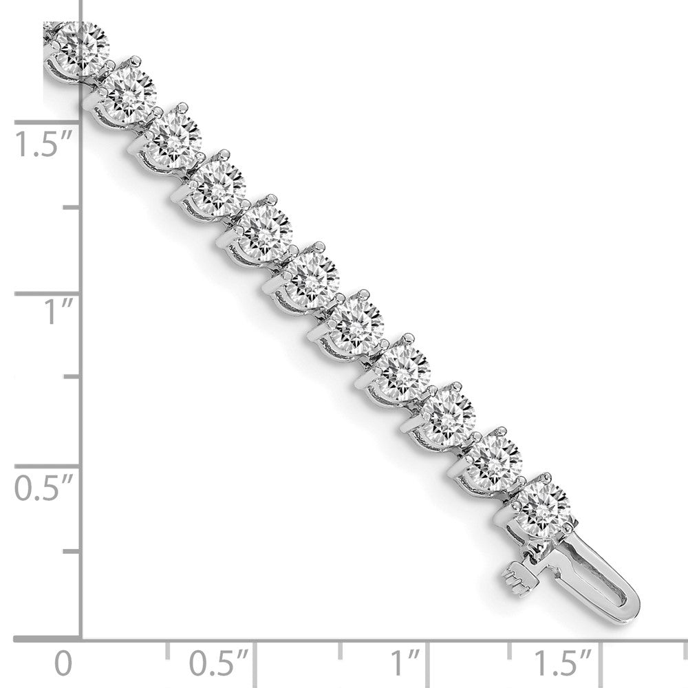 14k White Gold Diamond Tennis Bracelet Mounting