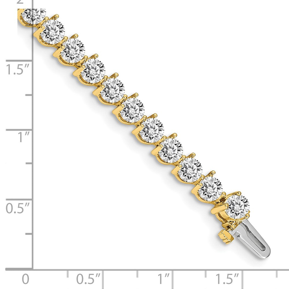 14k AAA Diamond Tennis Bracelet