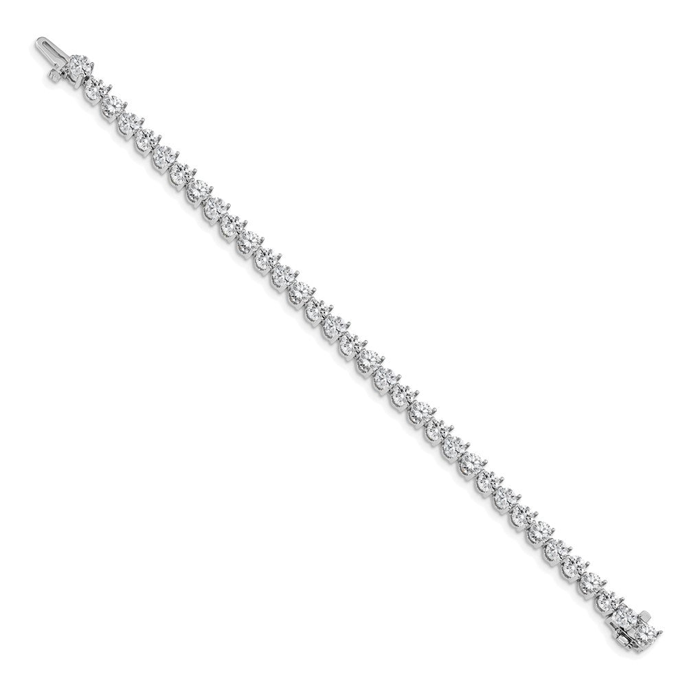14k White Gold A Diamond Tennis Bracelet