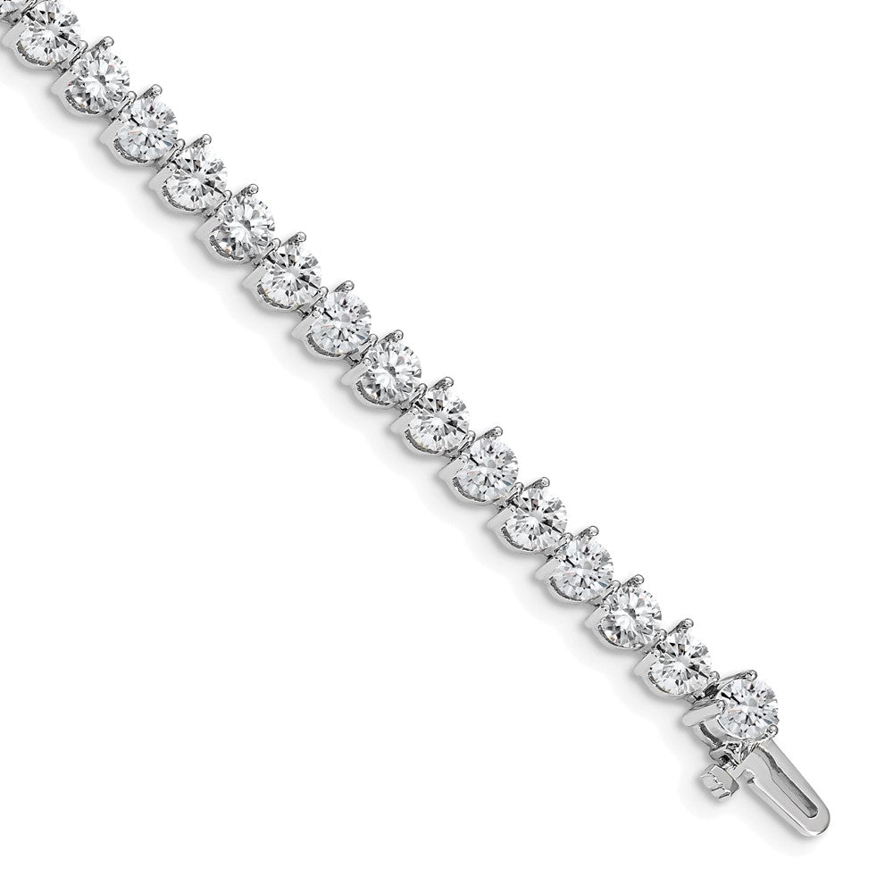 14k White Gold A Diamond Tennis Bracelet