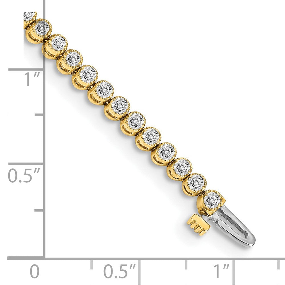 14k AAA Diamond Tennis Bracelet