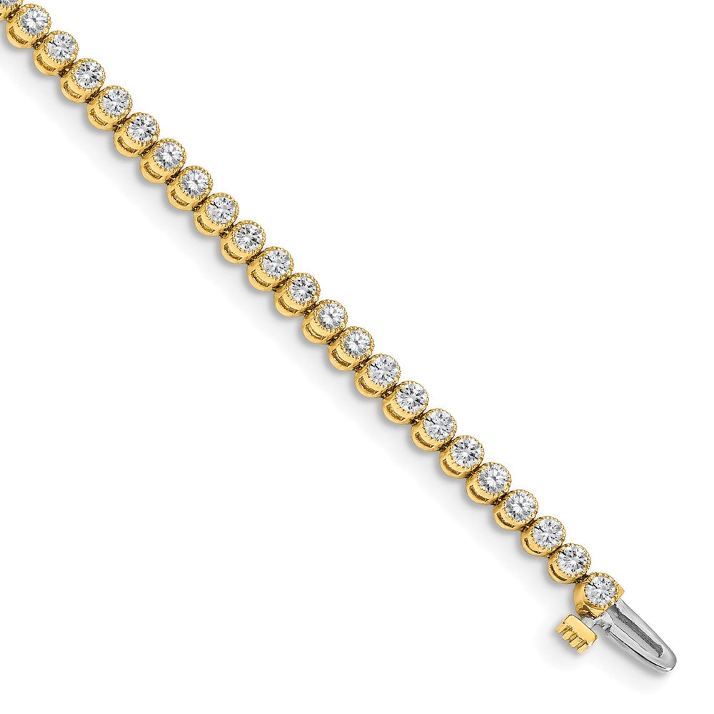 14k AAA Diamond Tennis Bracelet