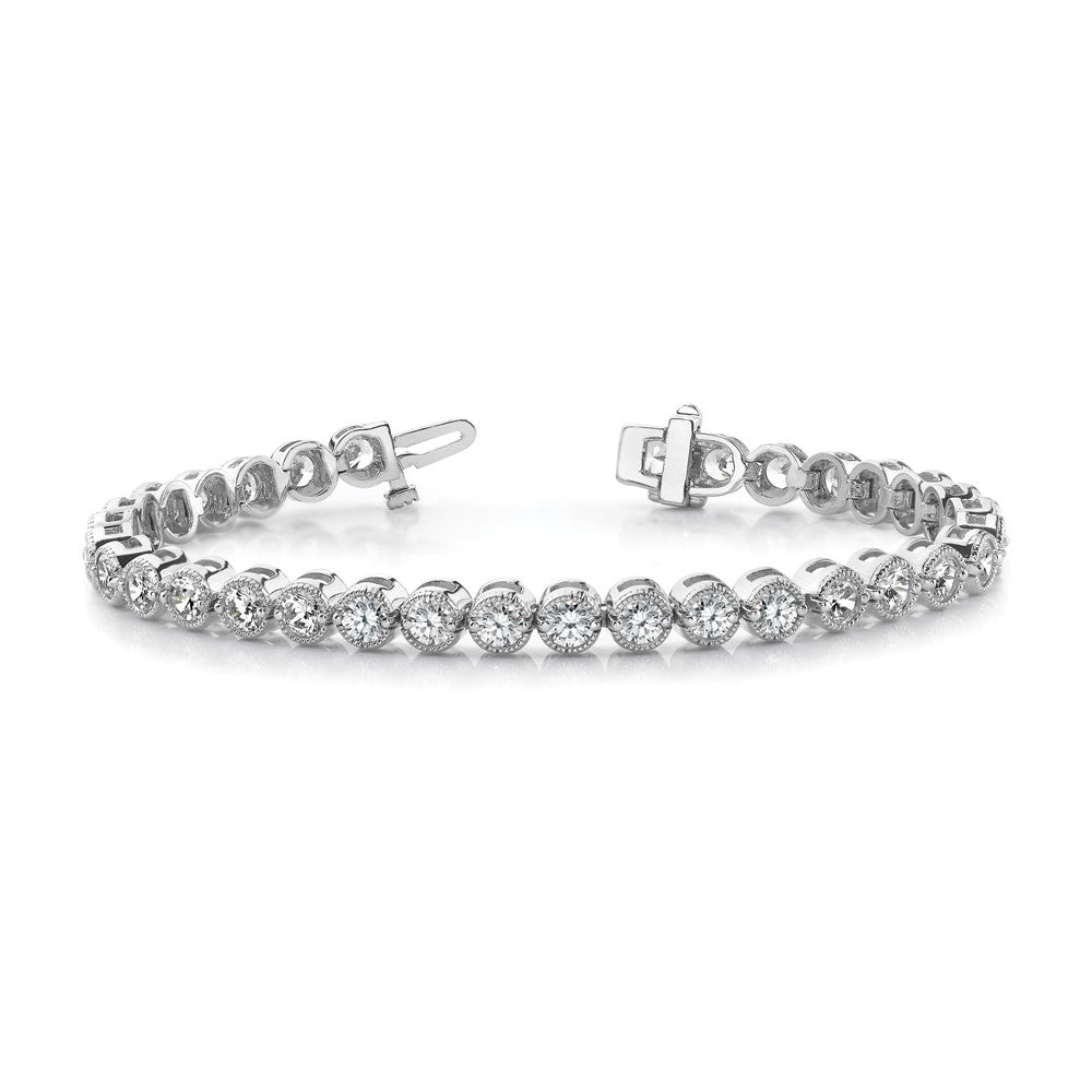 14k White Gold A Diamond tennis bracelet