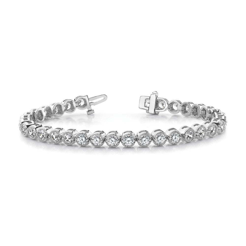 14k White Gold VS Diamond Tennis Bracelet
