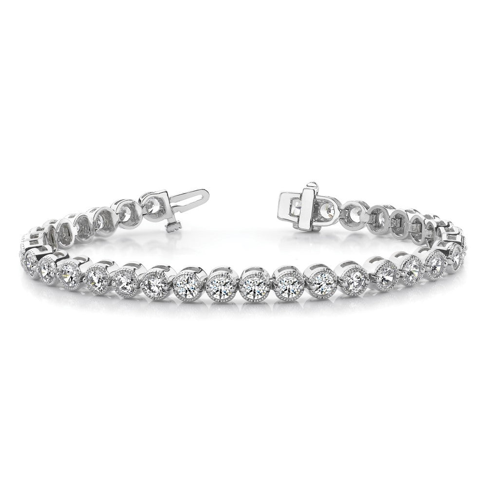 14k White Gold VS Diamond Tennis Bracelet