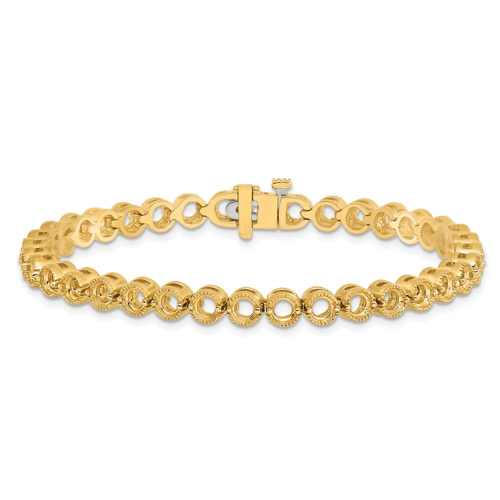 14k Diamond Tennis Bracelet Mounting