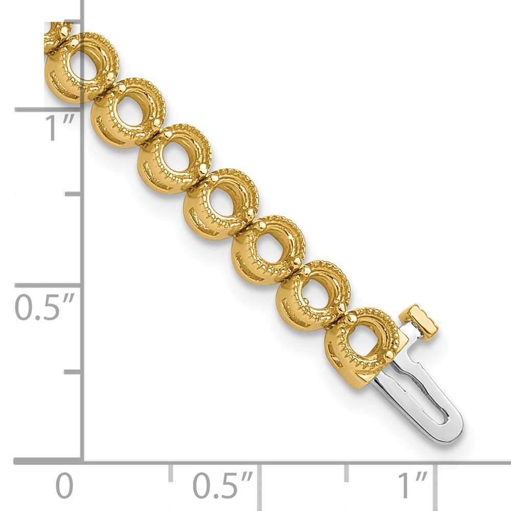 14k Diamond Tennis Bracelet Mounting
