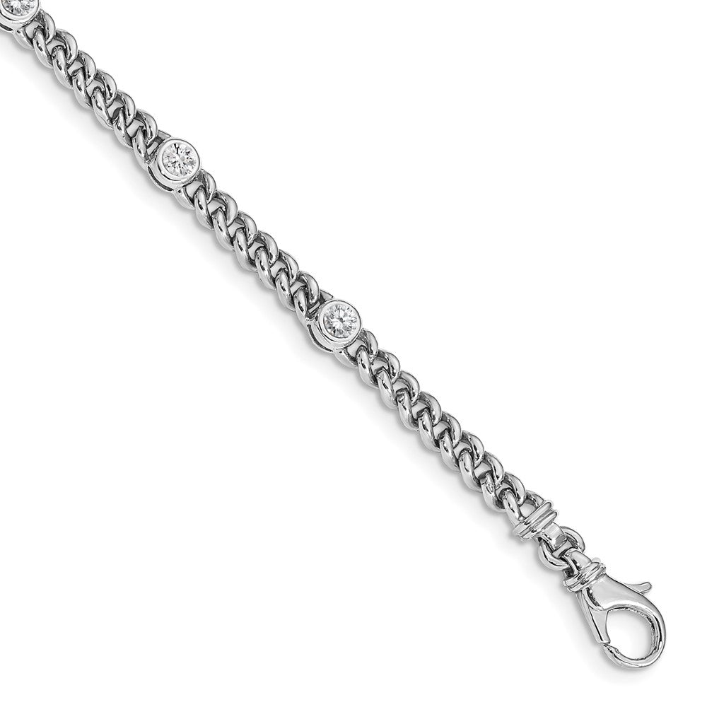 14k White Gold VS Diamond Fancy Bracelet