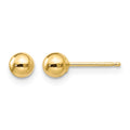 14k Polished 4mm Ball Post Earrings