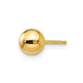 Single 14k Polished 5mm Ball Post Earring