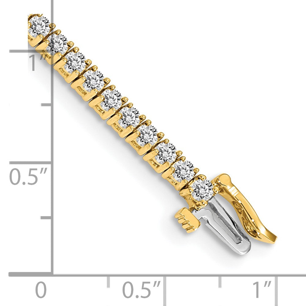 14k AAA Diamond Tennis Bracelet