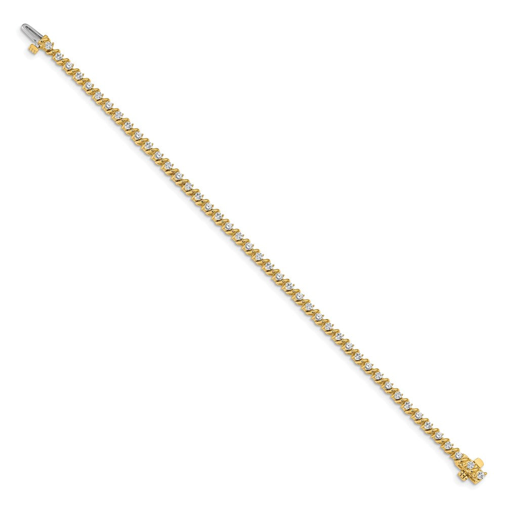 14k AAA Diamond Tennis Bracelet