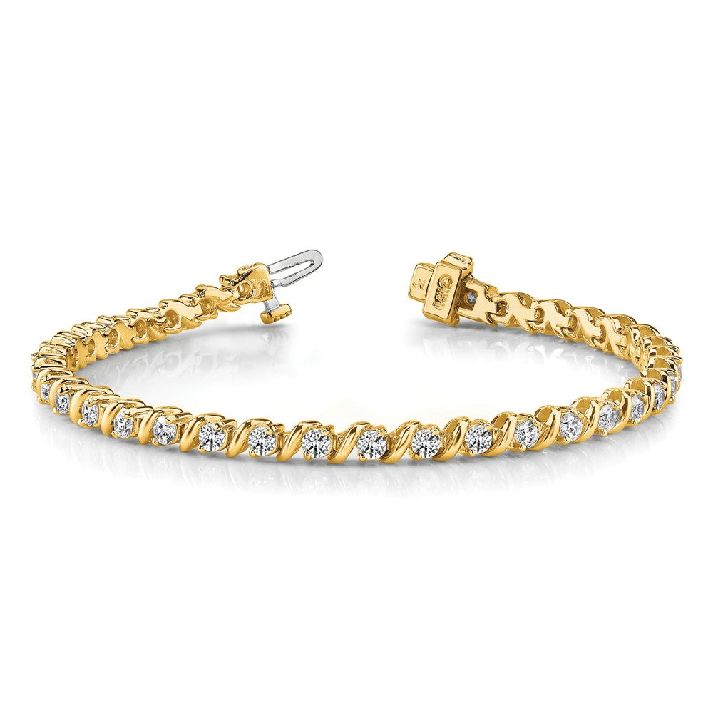 14k A Diamond Tennis Bracelet