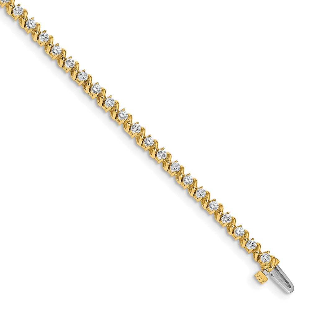 14k A Diamond Tennis Bracelet