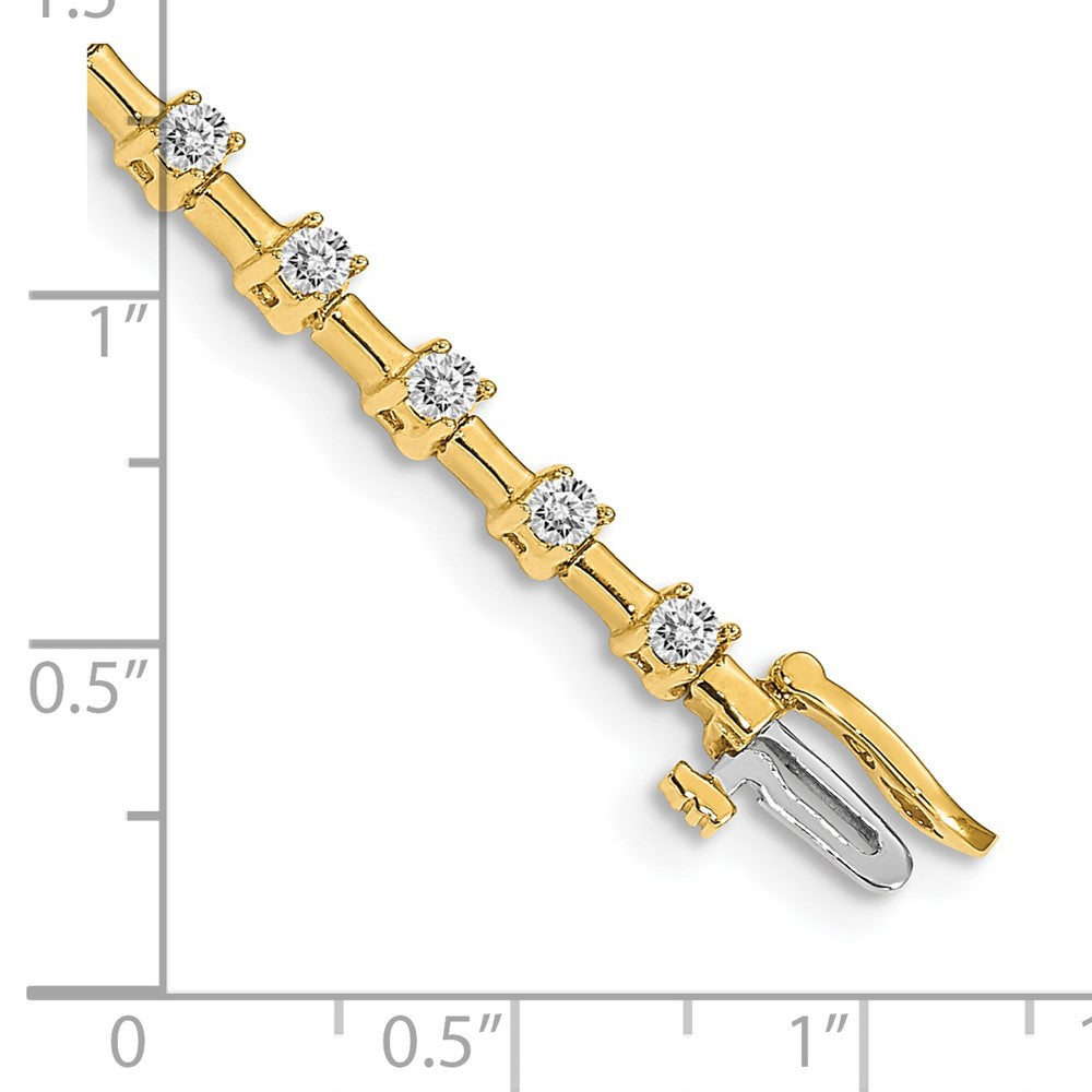 14k AAA Diamond Tennis Bracelet