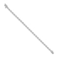 14k White Gold 2.6mm Bar Link Tennis Bracelet Mounting