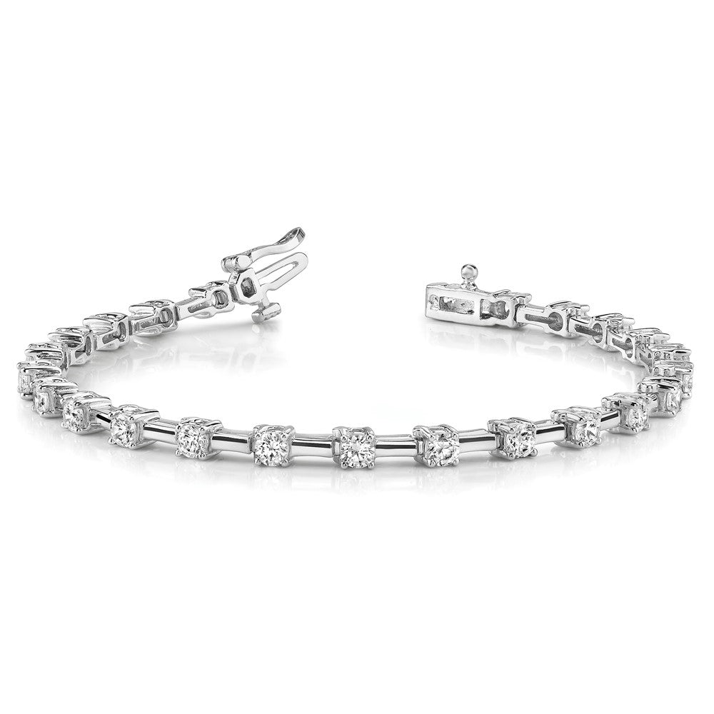 14k White Gold VS Diamond Tennis Bracelet