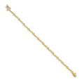 14k 2.6mm Stones Bar Link Tennis Bracelet Mounting