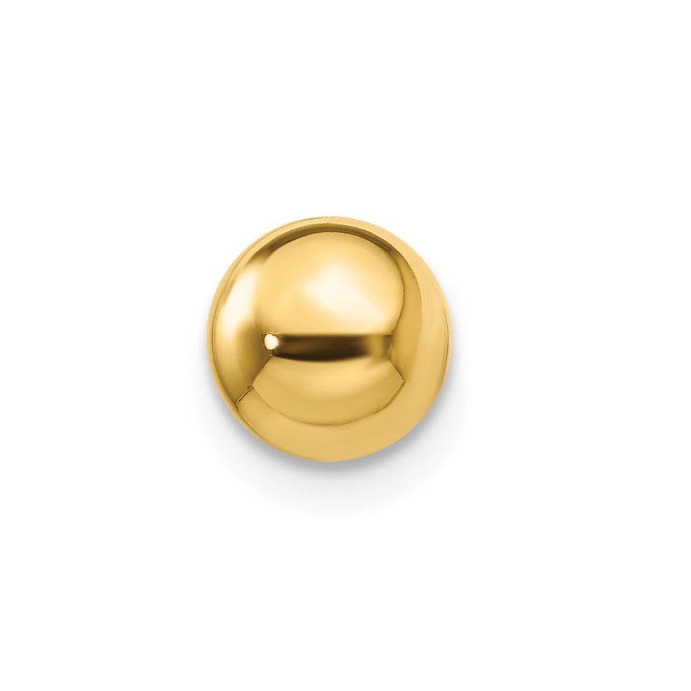 Single 14k Polished 6mm Ball Post Earring