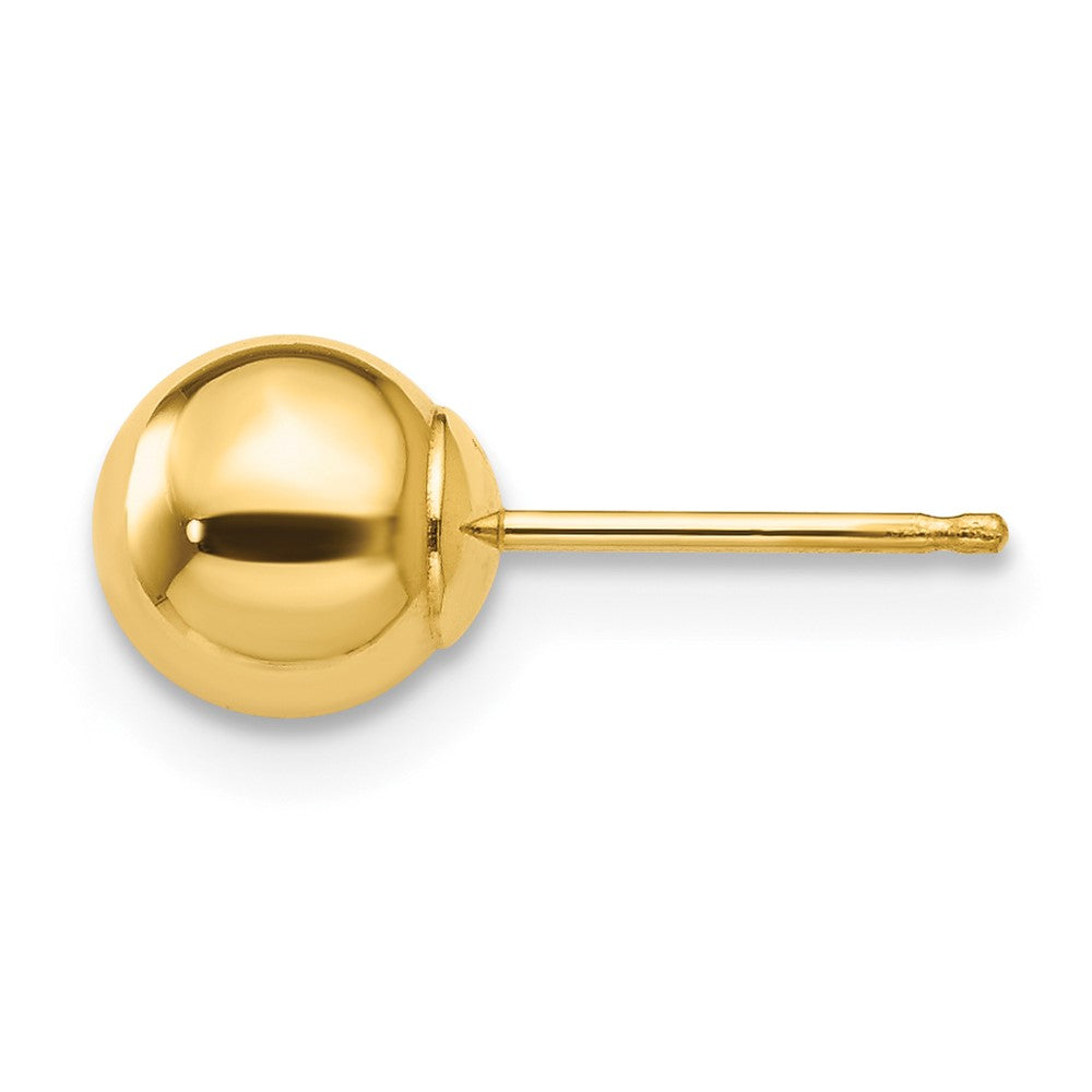 Single 14k Polished 6mm Ball Post Earring