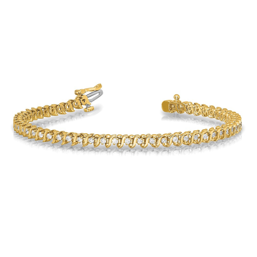 14k AAA Diamond Tennis Bracelet