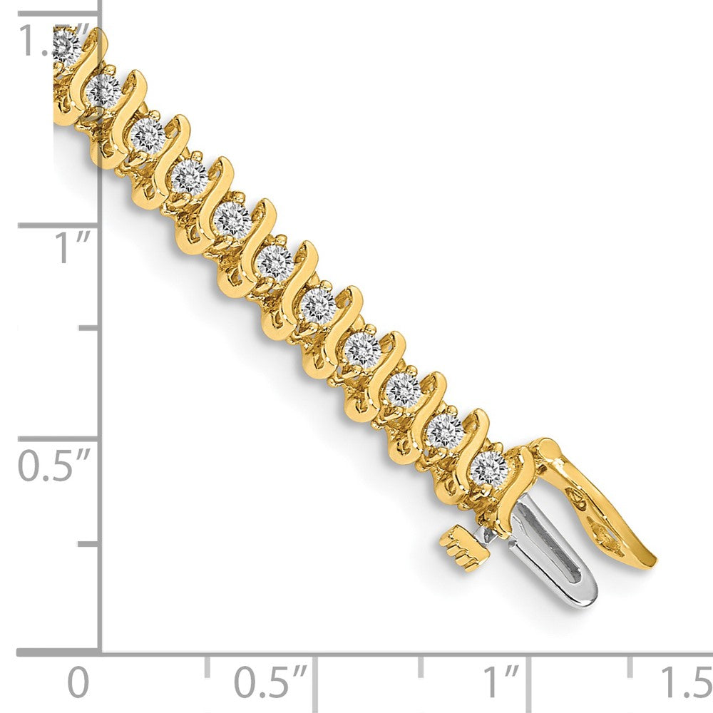 14k AAA Diamond Tennis Bracelet