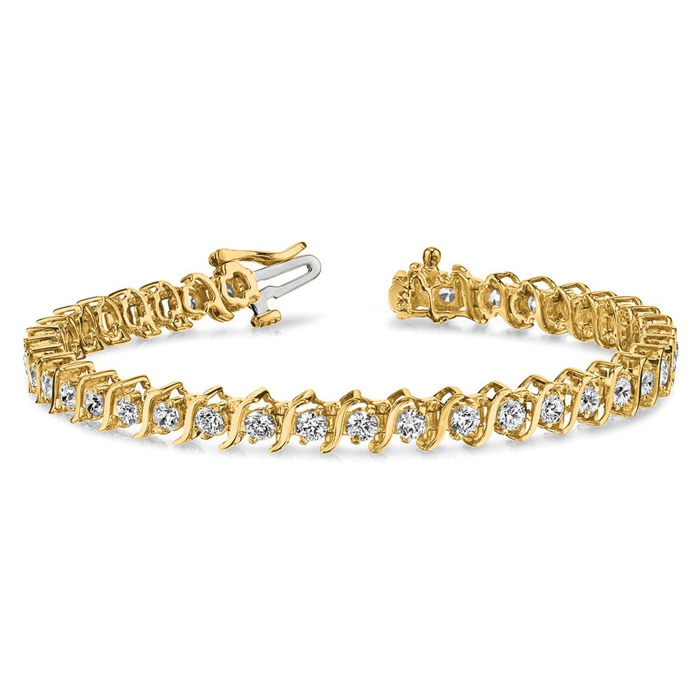 14k AAA Diamond Tennis Bracelet