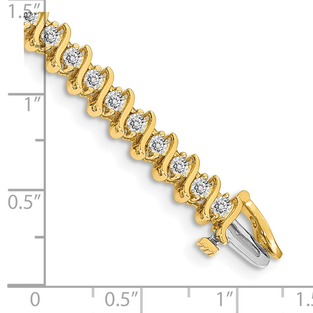 14k AAA Diamond Tennis Bracelet