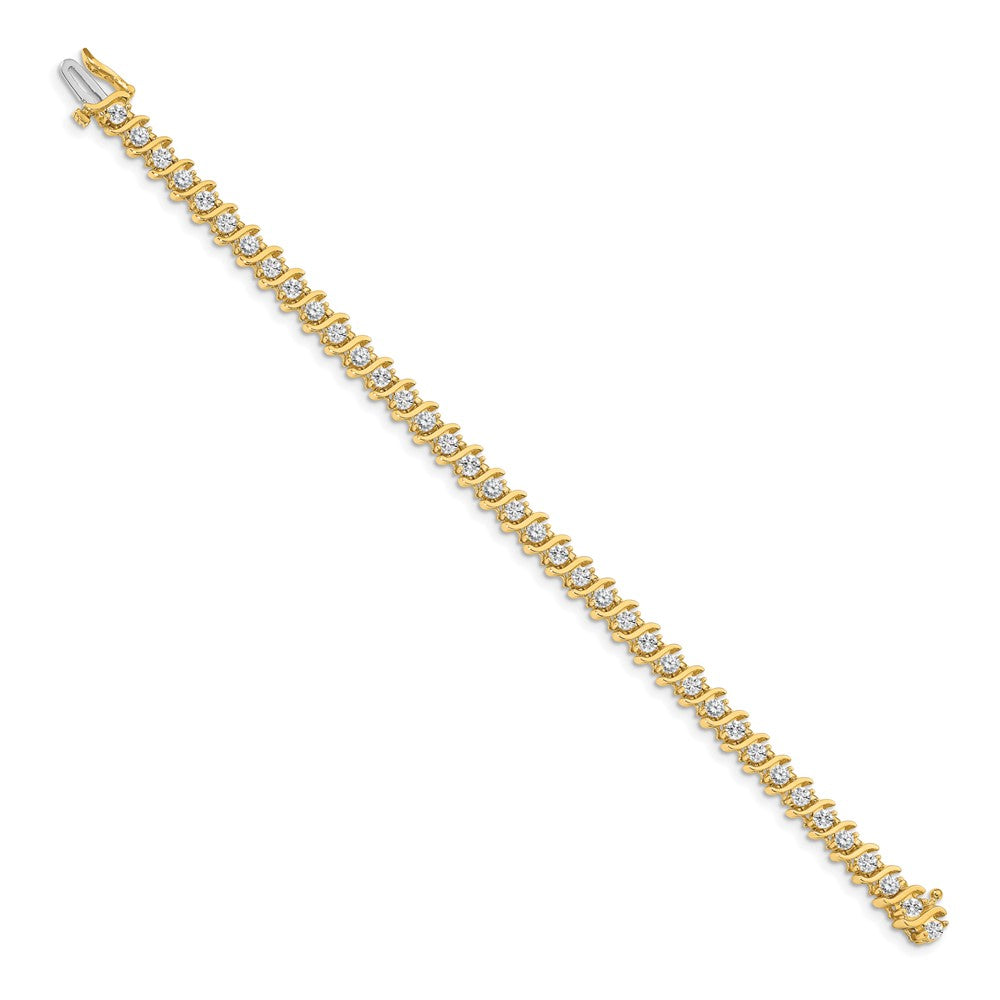 14k AAA Diamond Tennis Bracelet