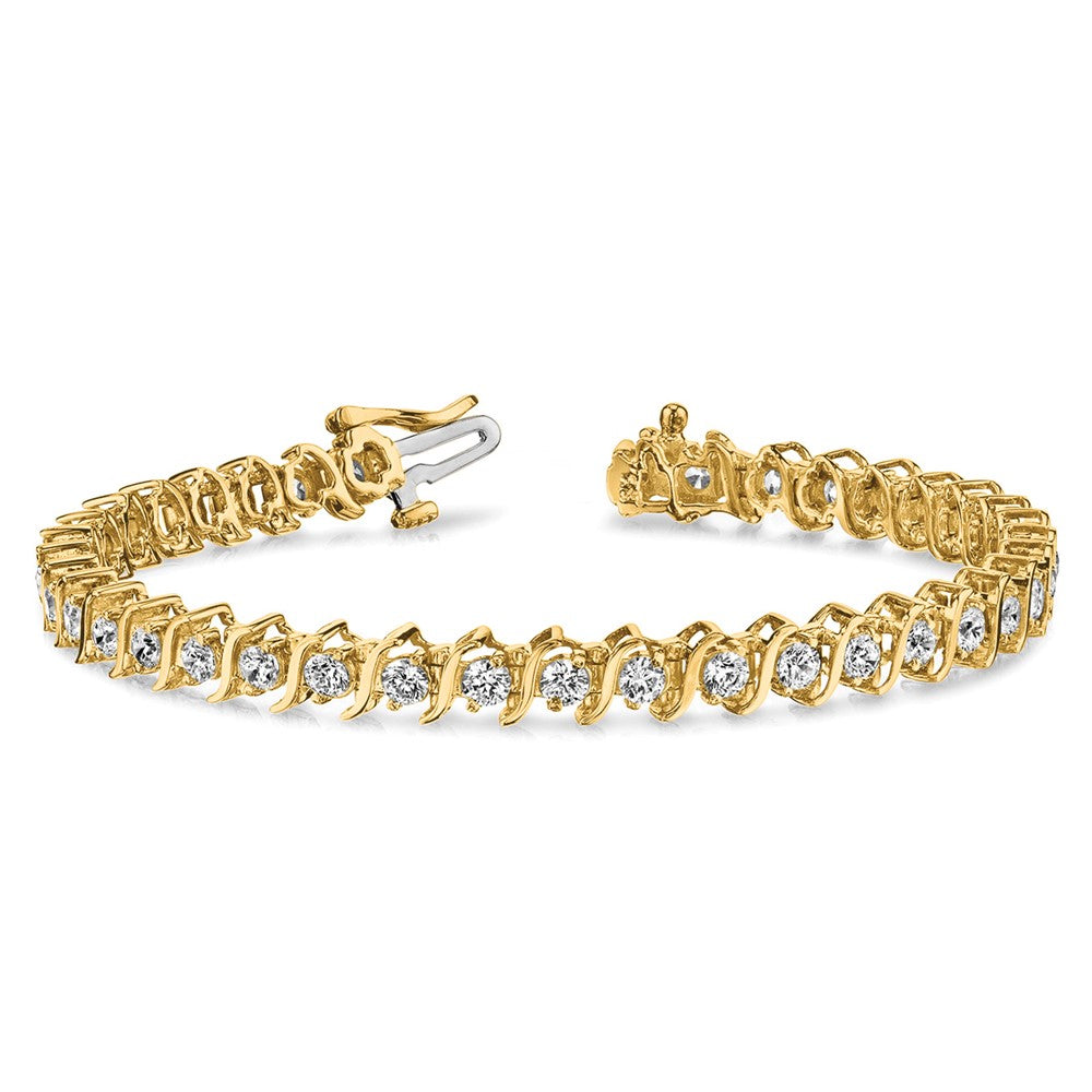 14k AAA Diamond Tennis Bracelet