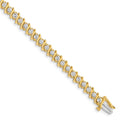 14k AAA Diamond Tennis Bracelet