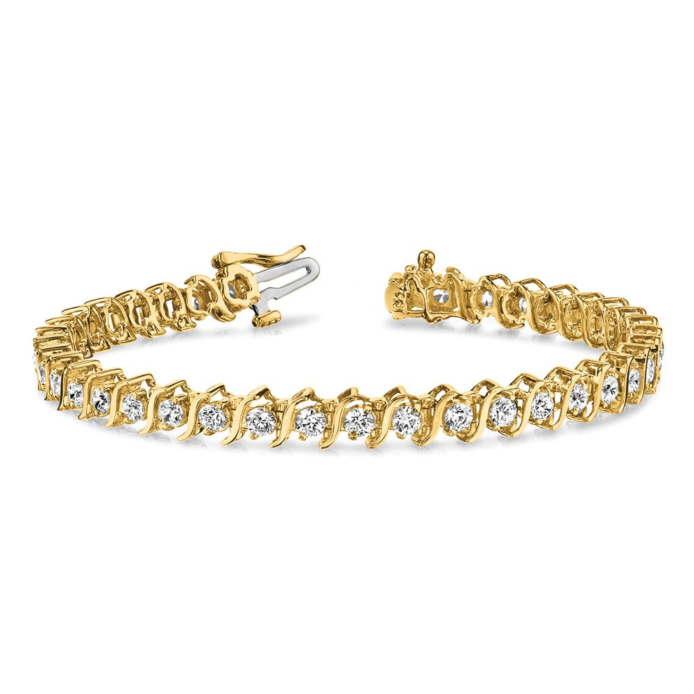 14k AAA Diamond Tennis Bracelet