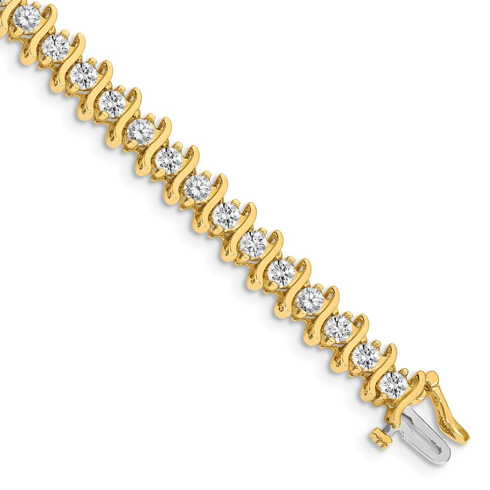 14k AAA Diamond Tennis Bracelet