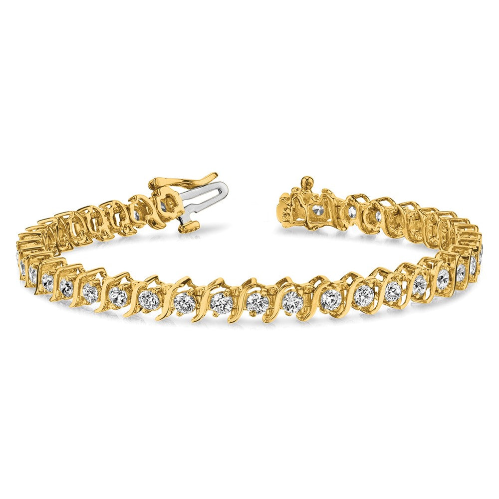 14k 3.8mm Diamond Tennis Bracelet Mounting